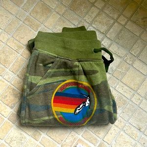 Camo Aviator Nation Logo Sweatpants